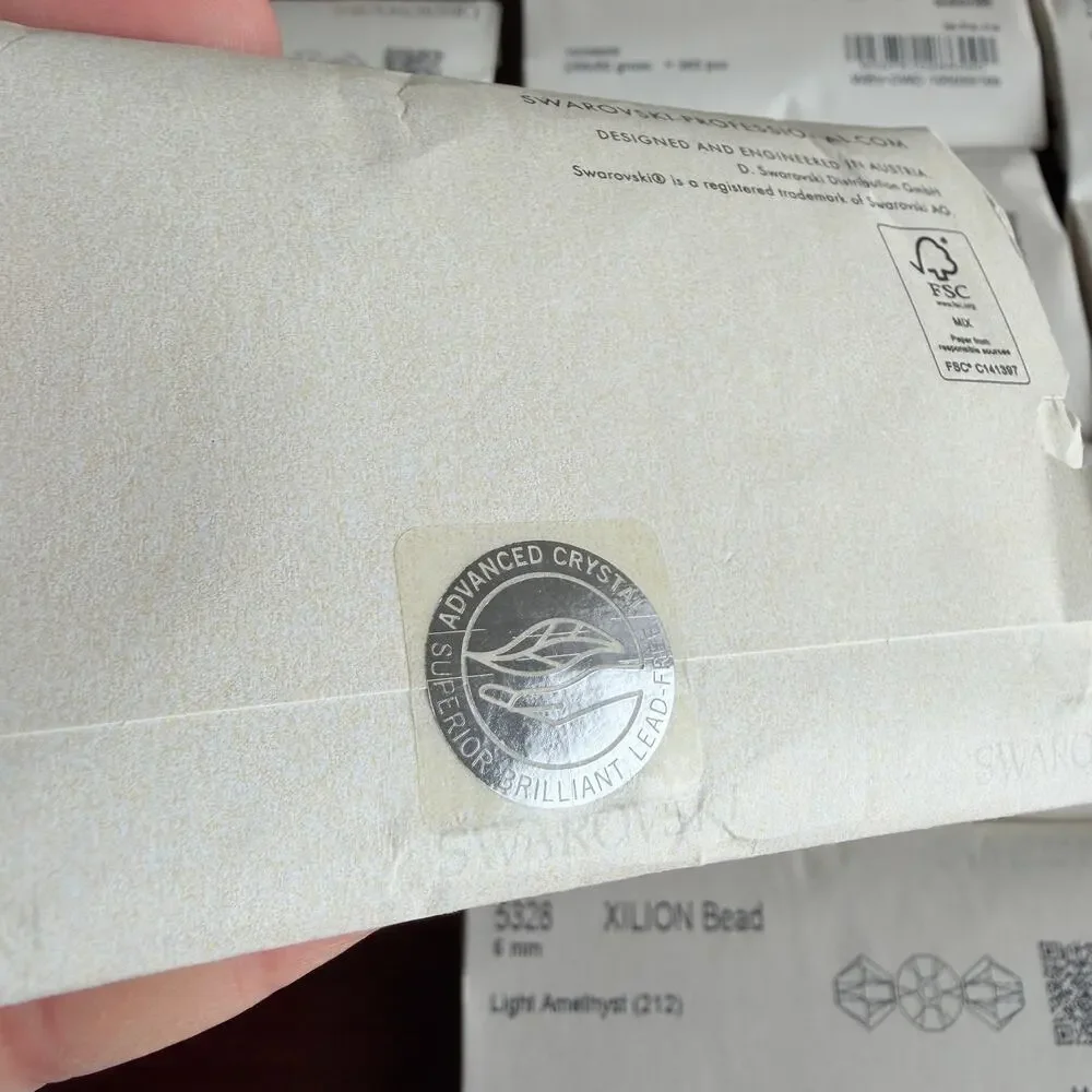 10 SEALED Genuine Swarovski Crystal Factory Packs, 6mm 5328 Bicone 3,600 Beads